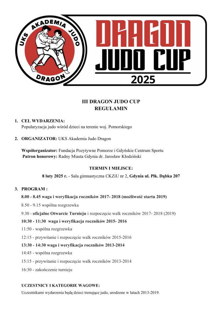 III Dragon Judo Cup