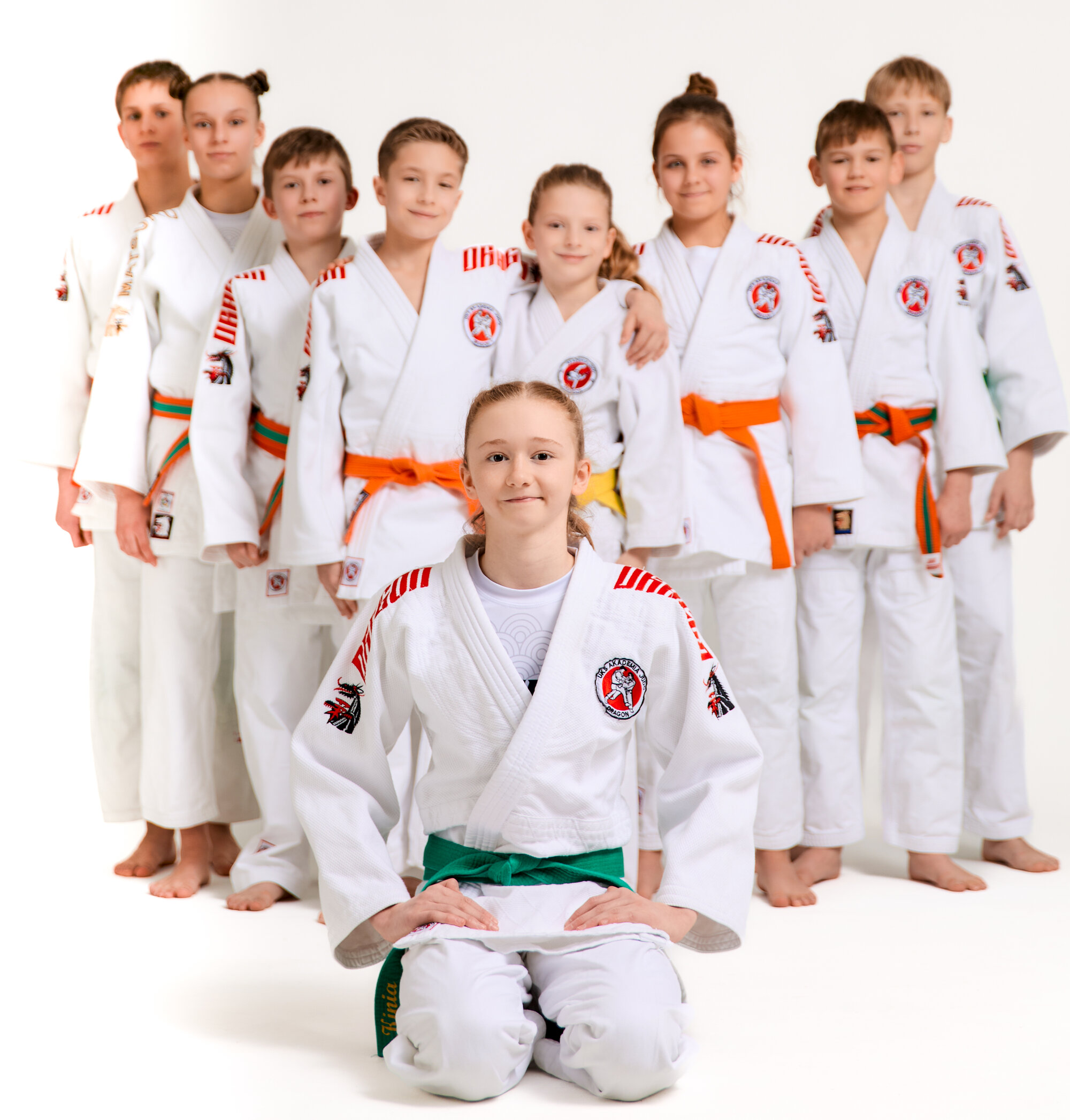 Dzieci z Akademii Judo Dragon w judogi